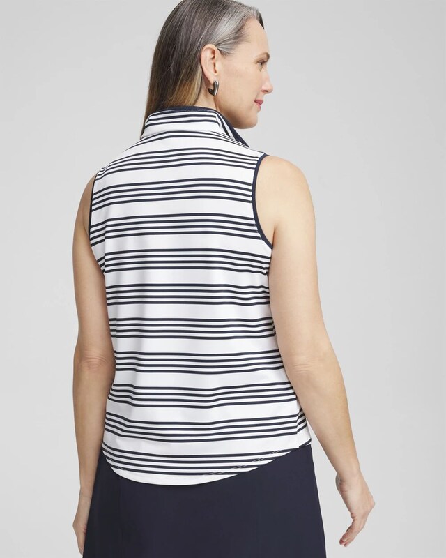 Zenergy UPF Knit Stripe Polo Tank - image 3